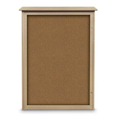 United Visual Products Indoor Enclosed Combo Board, 72"x36", White Frame/Burgundy & Buff UVCB7236W-BURGUN-BUFF